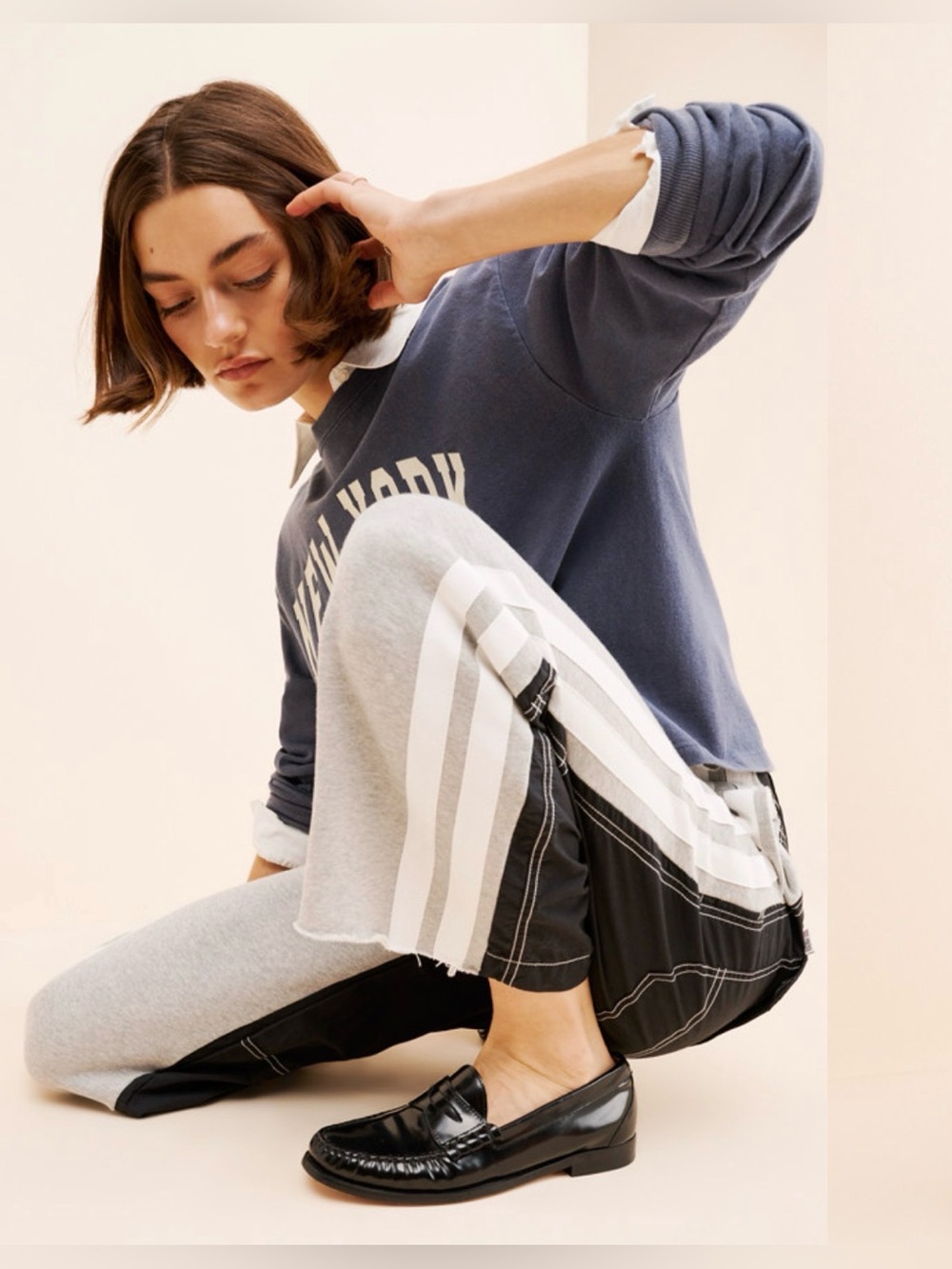 Tricia Fix Reworked Track Pants. Size 10.